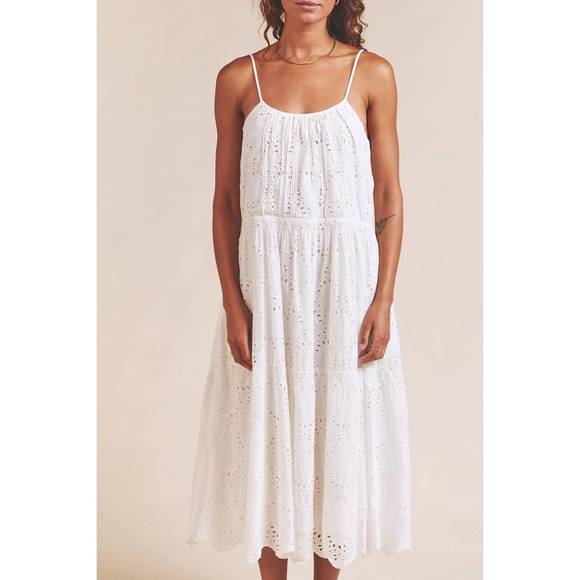 NEW TROVATA julien strappy dress in white eyelet - Picture 2 of 3